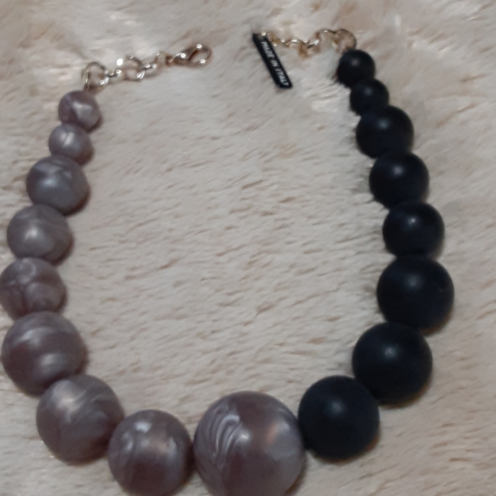 Chunky resine necklace made in italy